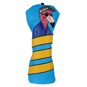 Blue PU Birdie Driver Head Cover